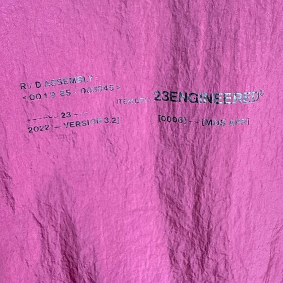 Air Jordan 23 Engineered Zip Up Windbreaker Jacket in Cherrywood Red | XL - Picture 7 of 9